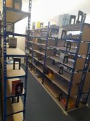 Contents of Room to Include 13 Bays of Boltless Racking & Materials. Excluding Books & Timber Racki