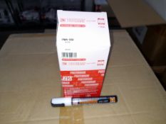 1 x Box of Kuretake Zig Posterman Wet-Wipe White PMA-550 Markers, approximately 700 markers,