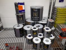 18 x Assorted Tins of Rainbow The One paint & primer