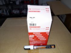 1 x Box of Kuretake Zig Posterman Wet-Wipe White PMA-550 Markers, approximately 700 markers,
