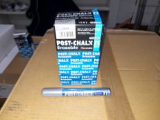 1 x Box of Kuretake Post-Chalk Erasable Silver PMA-570ME Markers, approximately 700 markers,