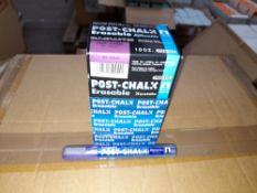 1 x Box of Kuretake Post-chalk Erasable MT Violet PMA-570ME Markers, approximately 700 markers,