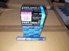 1 x Box of Kuretake Post-Chalk Erasable MT Pink PMA-570ME Markers, approximately 700 markers,