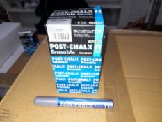 1 x Box of Kuretake Post-Chalk Erasable Silver PMA-570ME Markers, approximately 700 markers,