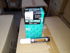 1 x Box of Kuretake Zig Posterman Wet-Wipe white PMA-770 Markers, approximately 240 markers,