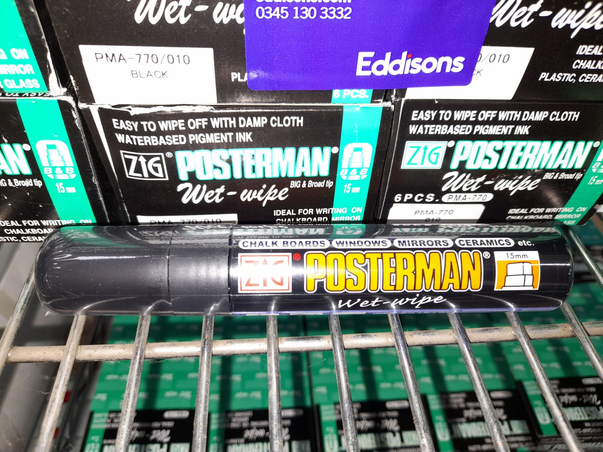 28 x Boxes of Kuretake Zig Posterman PMA770 Markers, 6 per box Black - Image 2 of 2