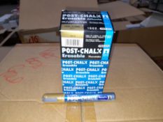 1 x Box of Kuretake Post-chalk Erasable Gold PMA-570 Markers, approximately 600 markers, approximate