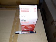 1 x Box of Kuretake Zig Posterman Wet-Wipe White PMA-550 Markers, approximately 700 markers,