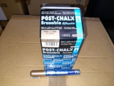 1 x Box of Kuretake Post-chalk Erasable MT Brown PMA-570ME Markers, approximately 600 markers,