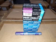 1 x Box of Kuretake Post-chalk Erasable MT Violet PMA-570ME Markers, approximately 700 markers,