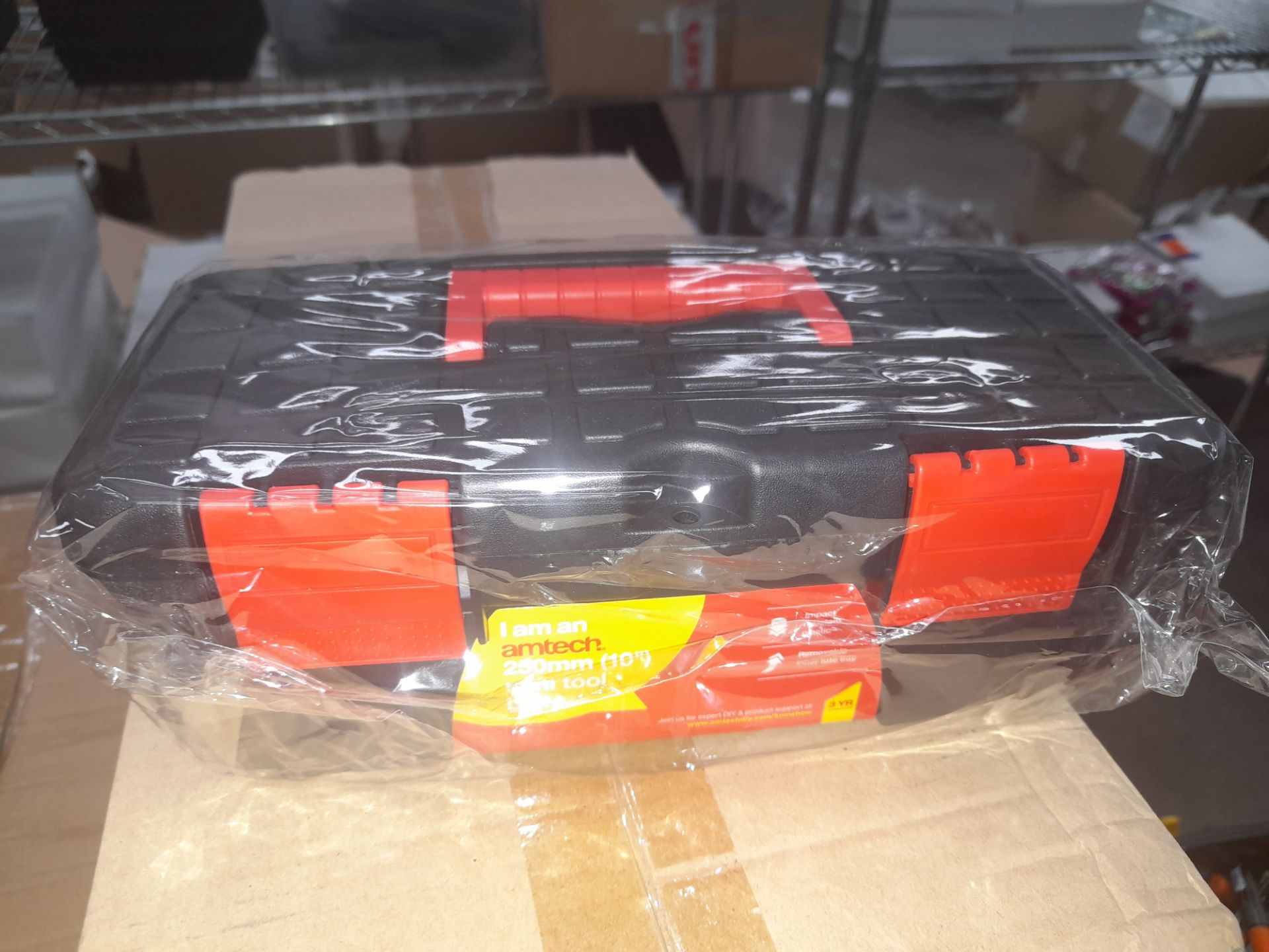 1 x Box of Amtech 10” Multi Plastic Mini Toolboxes (2 x cartons per box, 10 x tool boxes per carton, - Image 3 of 3