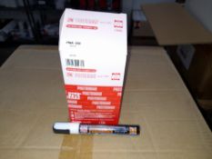 1 x Box of Kuretake Zig Posterman Wet-Wipe White PMA-550 Markers, approximately 700 markers,