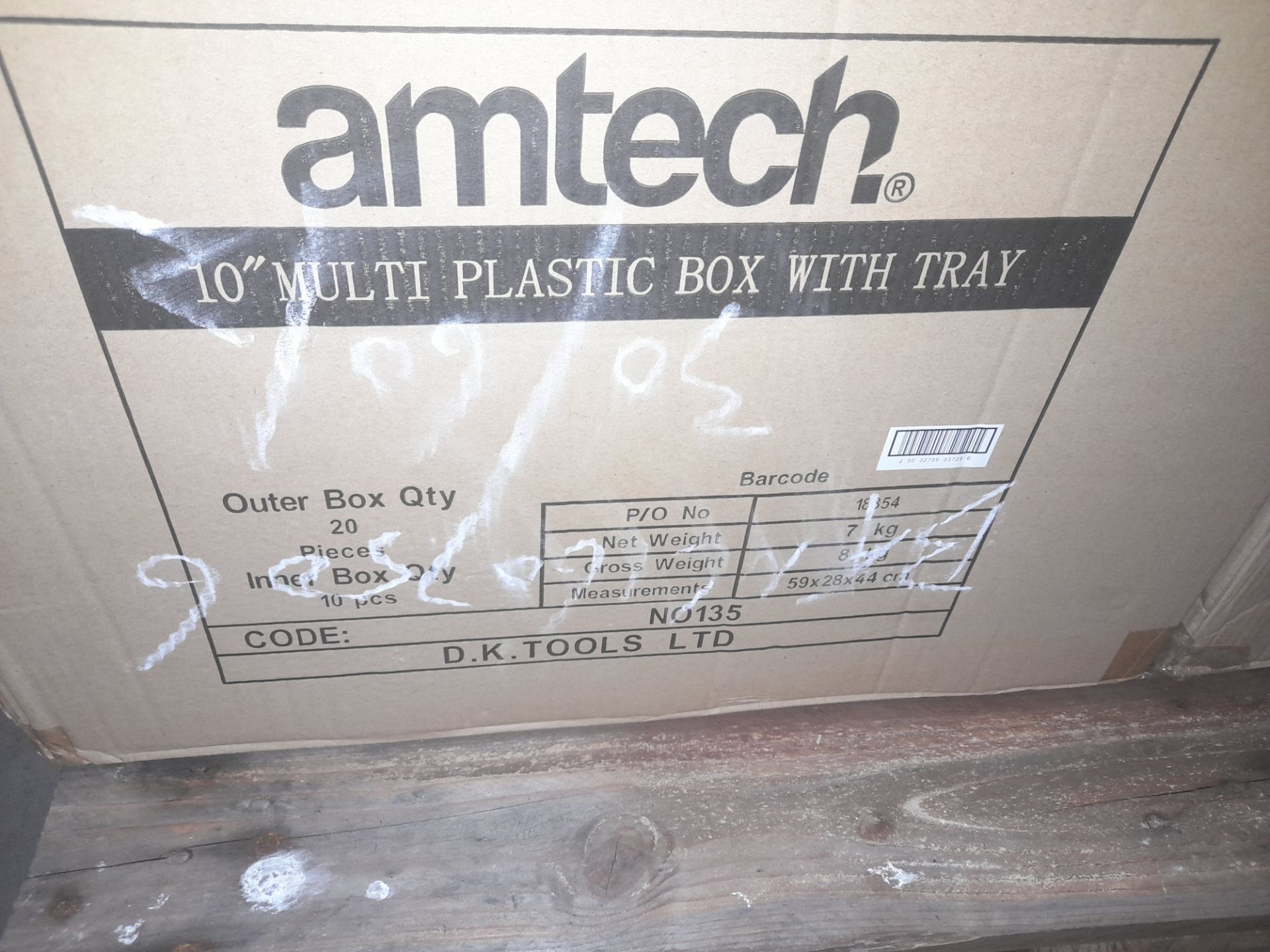 1 x Box of Amtech 10” Multi Plastic Mini Toolboxes (2 x cartons per box, 10 x tool boxes per carton, - Image 2 of 3