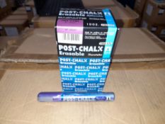 1 x Box of Kuretake Post-chalk Erasable MT Violet PMA-570ME Markers, approximately 700 markers,