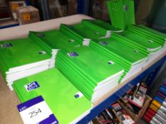 Approximately 95 x Oxford Touch green A5 ruler workbooks