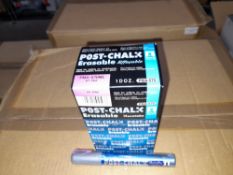 1 x Box of Kuretake Post-Chalk Erasable MT Pink PMA-570ME Markers, approximately 700 markers,