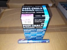 1 x Box of Kuretake Post-Chalk Erasable MT Pink PMA-570ME Markers, approximately 700 markers,