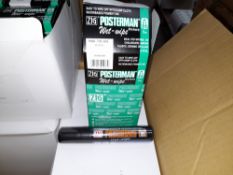1 x Box of Kuretake Zig Posterman Wet-Wipe Black PMA-770 Markers, approximately 240 markers,