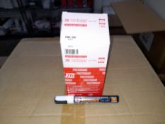 1 x Box of Kuretake Zig Posterman Wet-Wipe White PMA-550 Markers, approximately 700 markers,