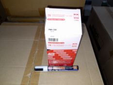 1 x Box of Kuretake Zig Posterman Wet-Wipe White PMA-550 Markers, approximately 700 markers,