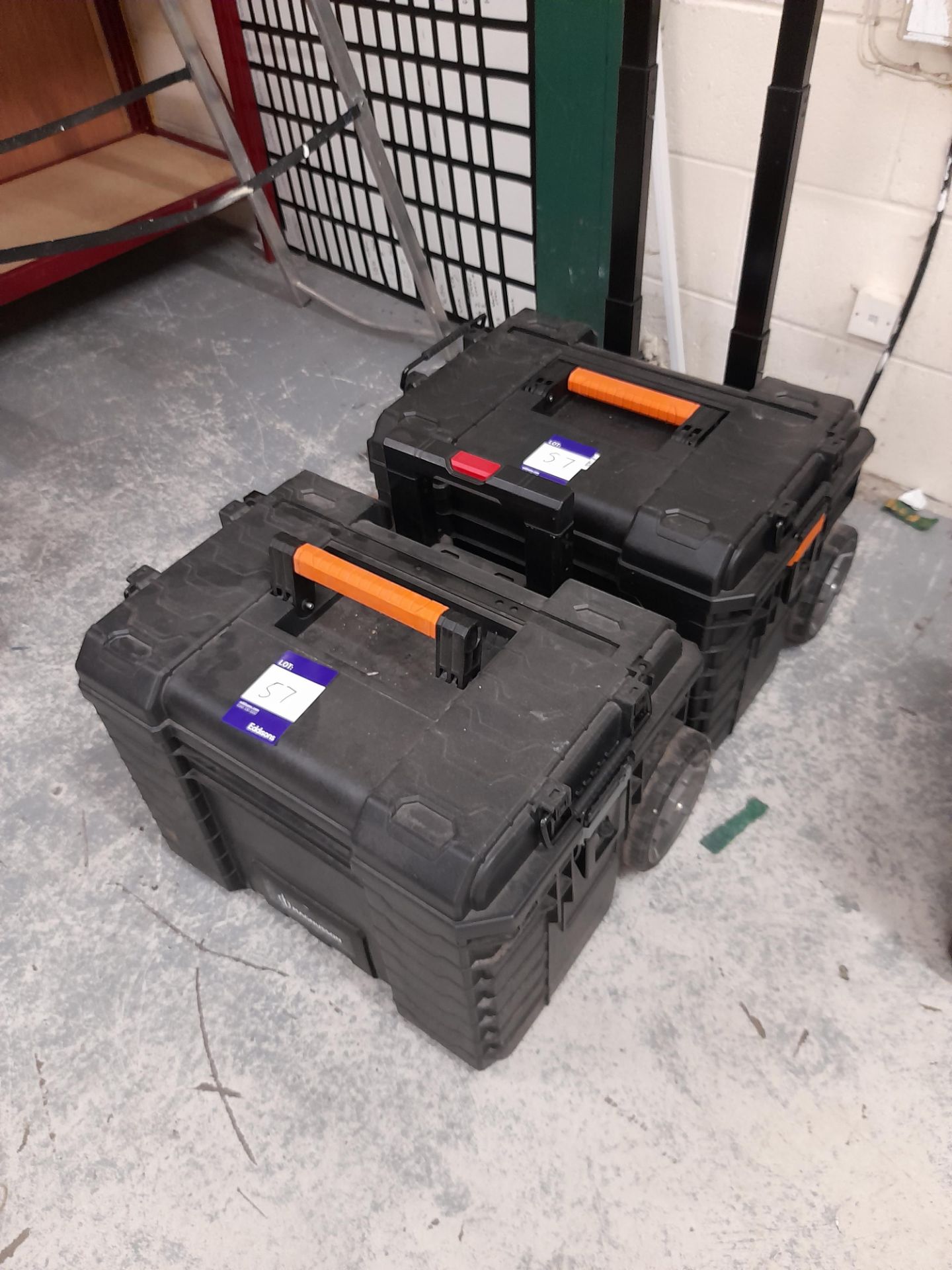 2 x Magnusson pull along mobile flight case - Image 2 of 2