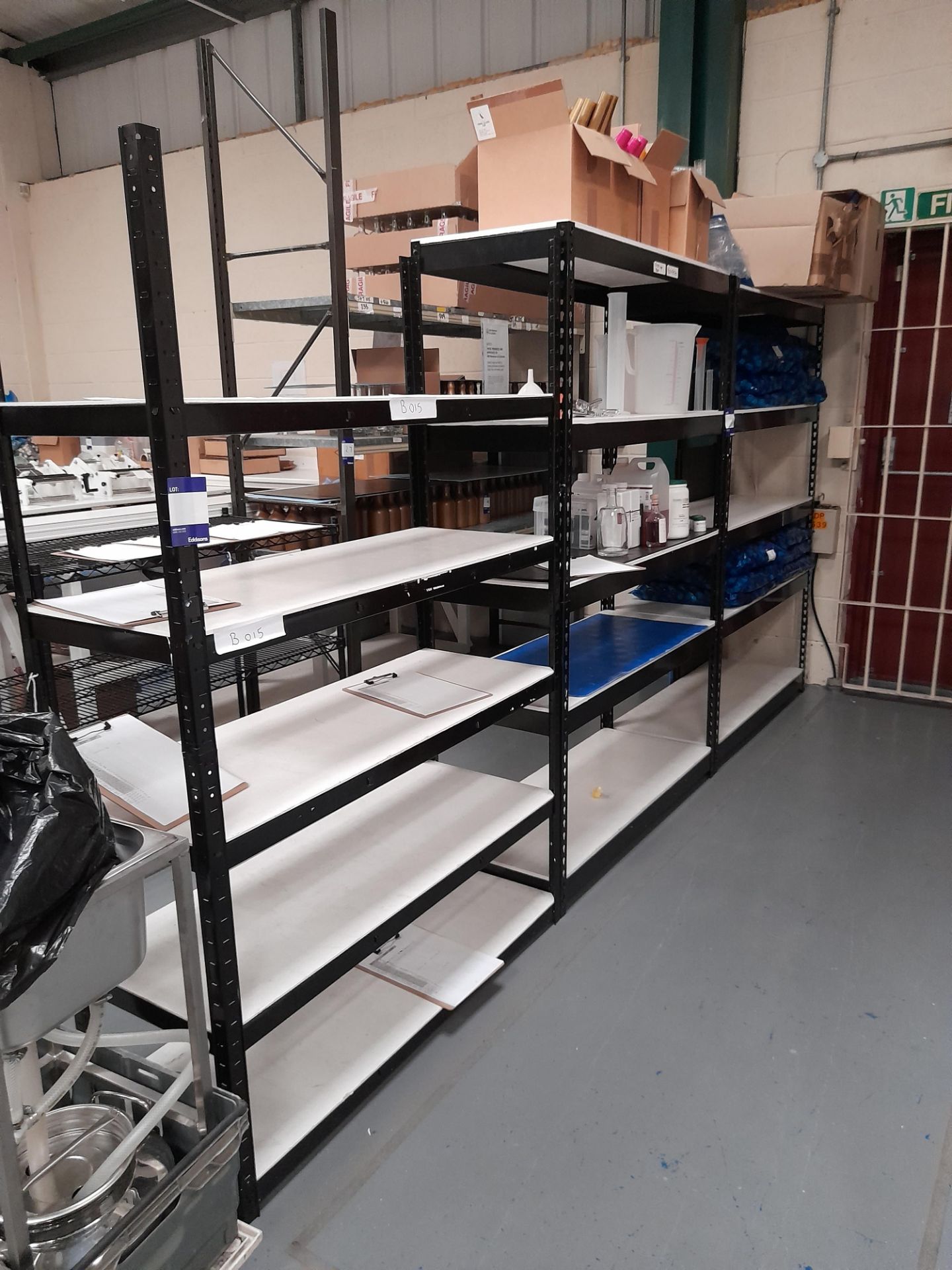 3 x Various five tier racks (contents excluded) - Image 2 of 2