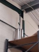 Turbo 500 stainless steel still (Note: this lot is located on top of racking – buyer is