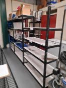 3 x Various five tier racks (contents excluded)