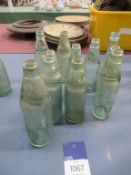Assorted Vintage Codd Bottles from Bombay, Newark, London, Bolton etc. By Dickens & Co, Beaufoy & Co