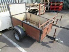 Single Axle Vehicle Trailer - recently had new tyres and fitted with 'board bar'.