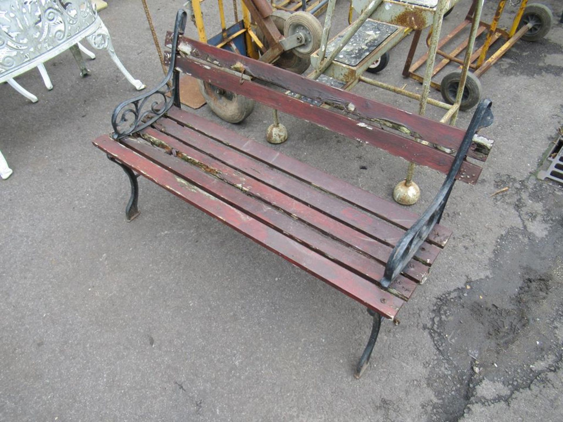 Metal Framed Garden Bench