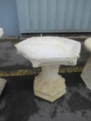 Hexagonal Bird Bath