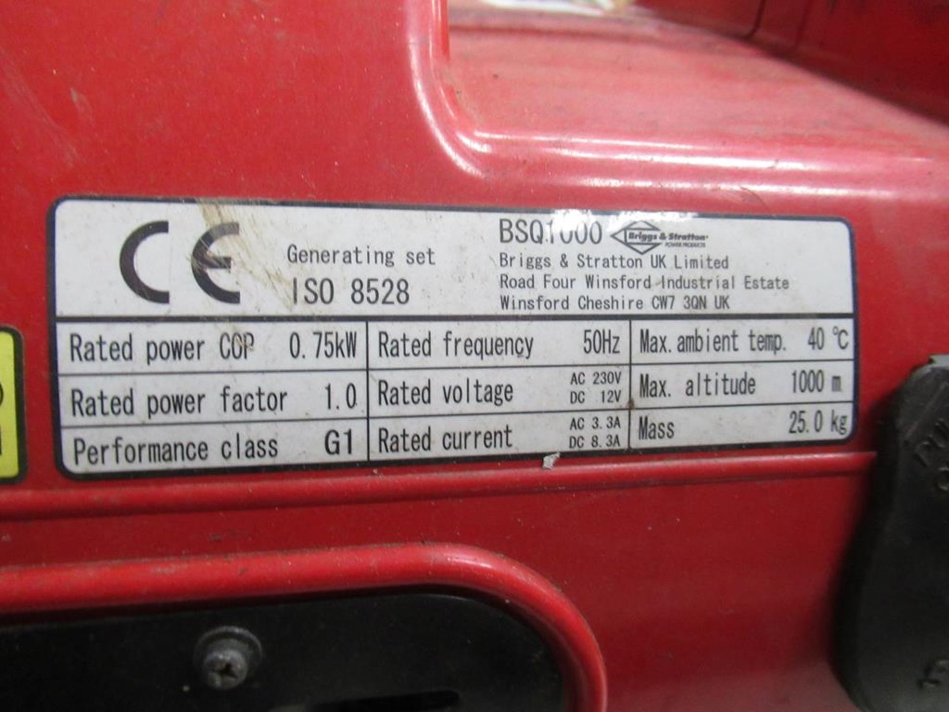 A Briggs & Stratton BSQ-1000 Suitcase Generator - Image 6 of 6