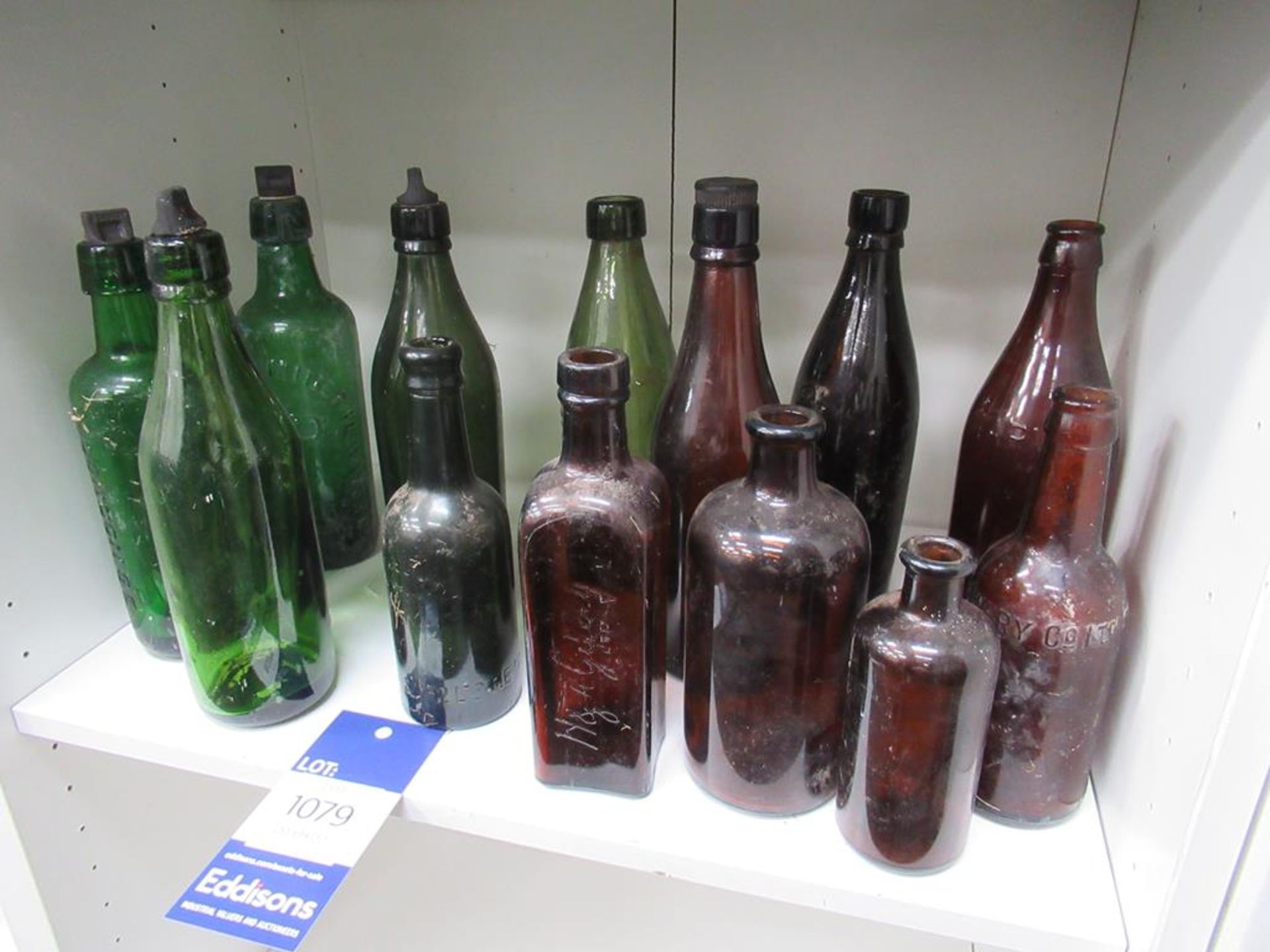 Qty of Green & Brown Coloured Glass Bottles - Image 3 of 6