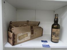 Unopened Bottle of Sandeman Partner's Port (bottled in 1936?) - please note - some missing due to ei