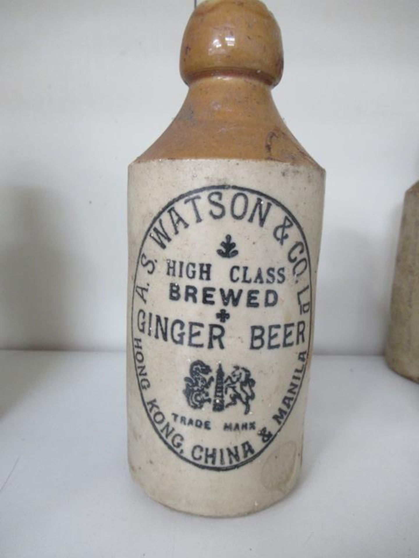 5x Stone Ginger Beer Bottles - A.S.Watson & Co. Ltd, Hong Kong, China and Manila; Mumby & Co. Ltd, P - Image 6 of 6