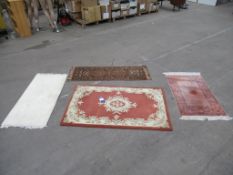 4x Assorted Rugs, Including Chinese Rug (1500mm x 910mm), 2x Runners (1400mm x 500mm, 1090mm x 680mm