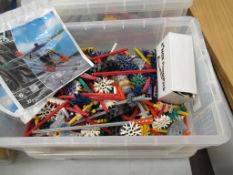 Qty of KNEX to 4 plastic bins