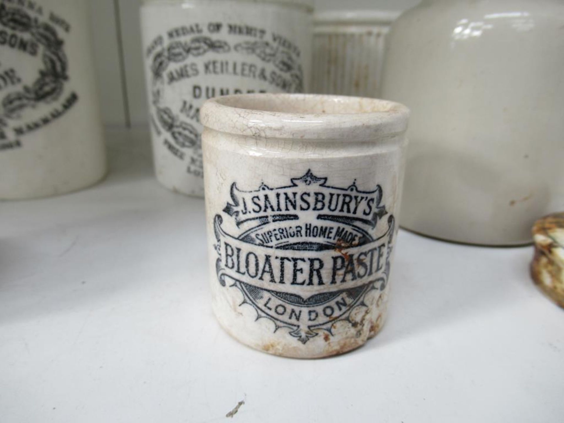 7x Vintage Pots - 5x Branded (from J.Sainsburys and James Keiller & Sons). And a W.Woods Toothpaste - Image 5 of 7