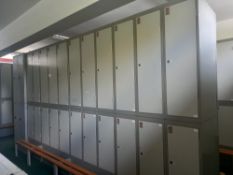 60 Personnel Lockers 380 x 380 x 1300mm (keys included)