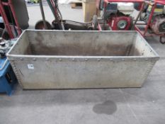 Riveted Open Top Metal Box with drain