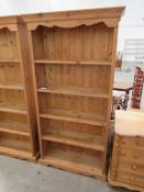 Five Shelf Pine Bookcase