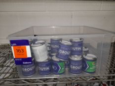 Approx. 30 x 125ml tins of Rainbow Groutin Grout R