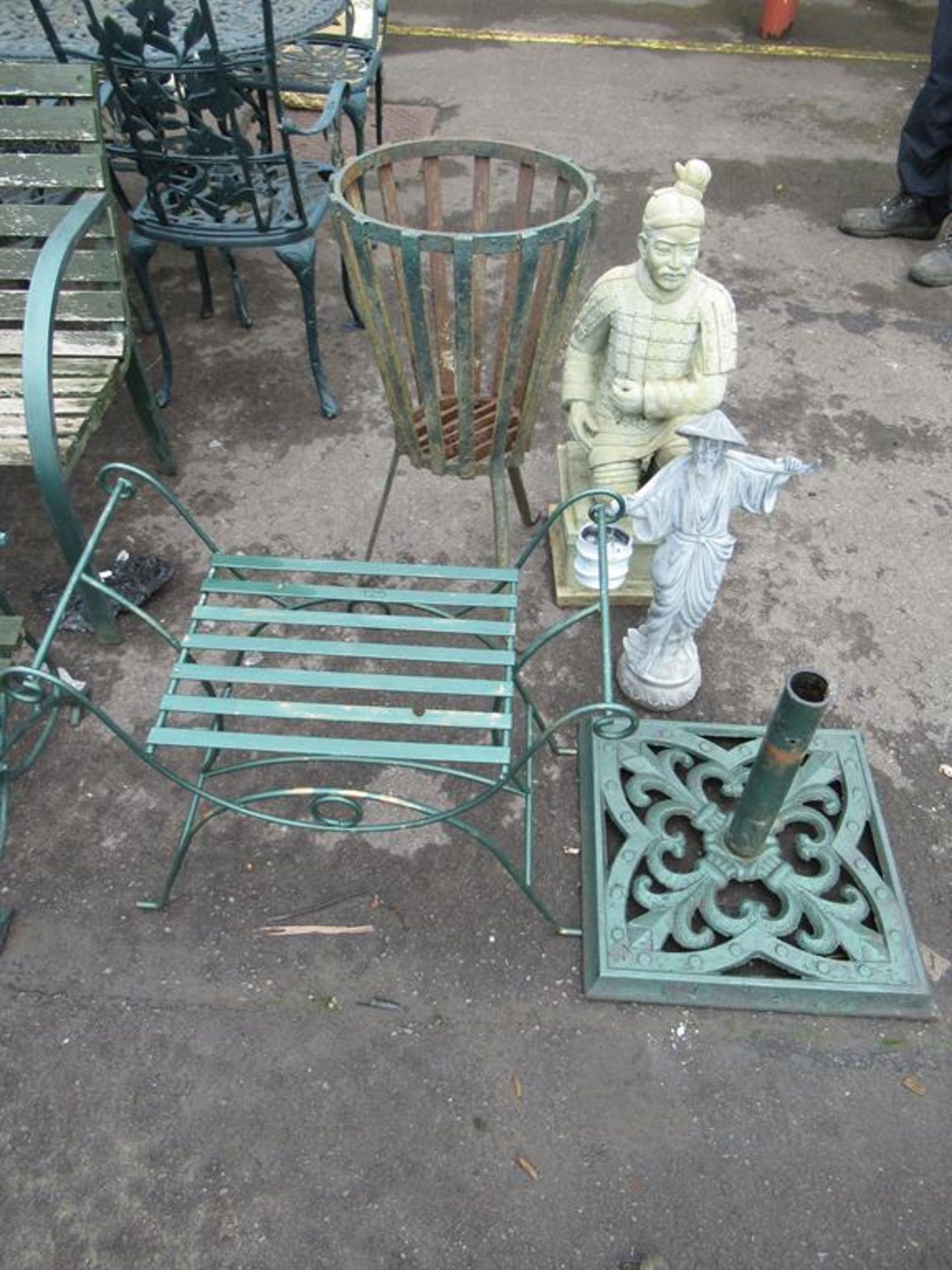 Fire Burner, Metal Seat, Garden Ornaments etc.