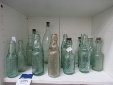 Assorted Local Glass Bottles from Grimsby & Hull