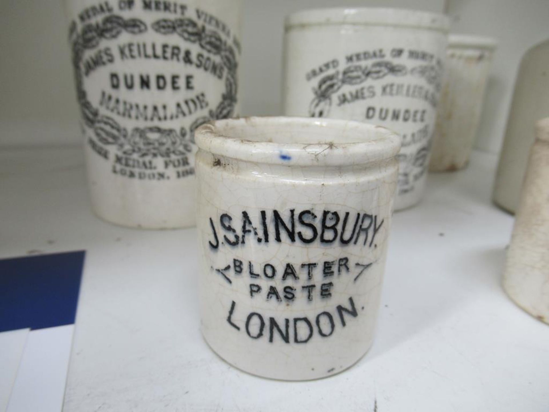 7x Vintage Pots - 5x Branded (from J.Sainsburys and James Keiller & Sons). And a W.Woods Toothpaste - Image 3 of 7