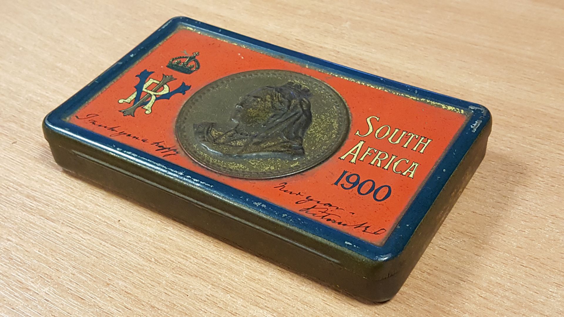 A Tin of Boer War Chocolate - South Africa 1900 - with Rowntree Branded Chocolate Inside - Image 5 of 12