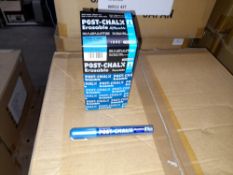 1 x Box of Kuretake Post-Chalk Erasable MT Blue PM