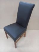 6 x Classic Scroll, High-Back Side Chairs - Dark Oak Coloured legs