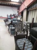 Large Qty of Leather Effect Chairs - Located on Mezzanine Floor